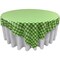 Square Tablecloth 72 x 72 Inch Gingham Checkered Polyester Overlay Use